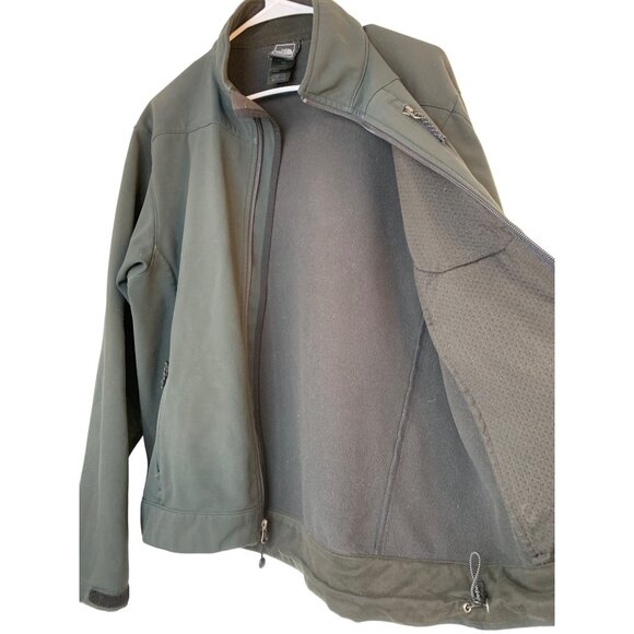 The North Face Mens Apex S Gray Softshell Fleece Jacket Full Zip Active 9096 - Picture 2 of 10